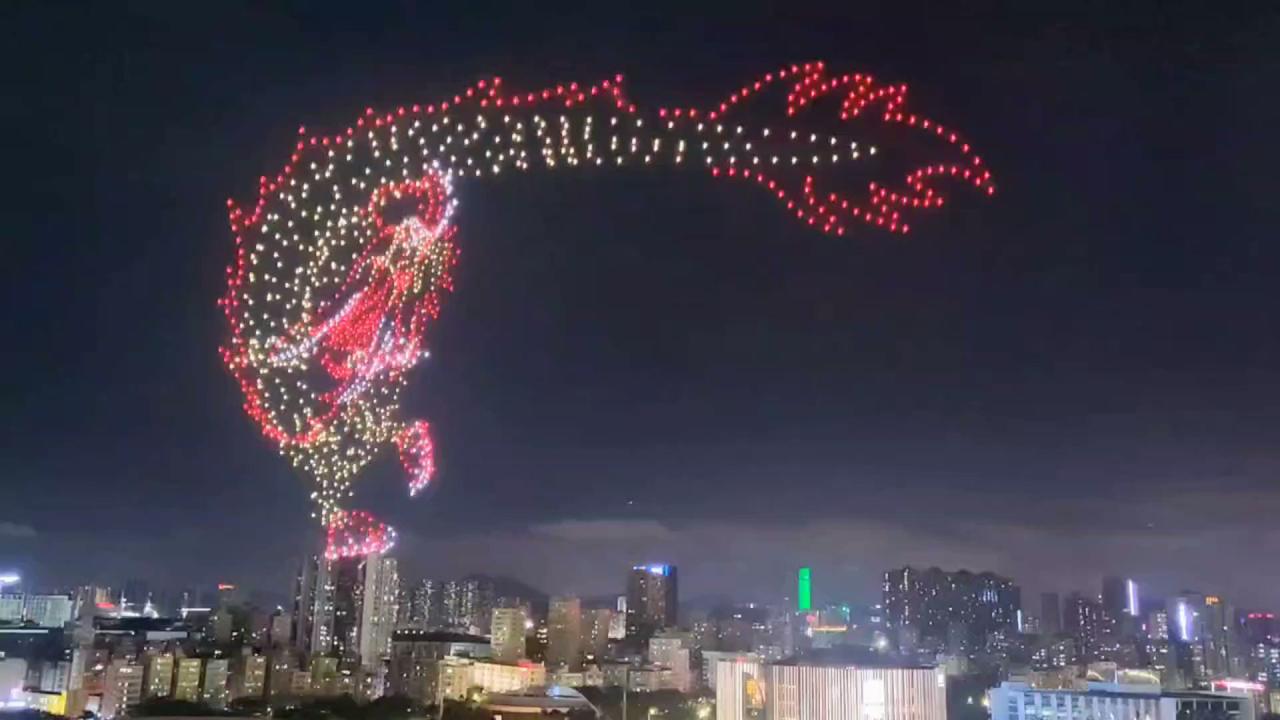 China new year drone show 2033